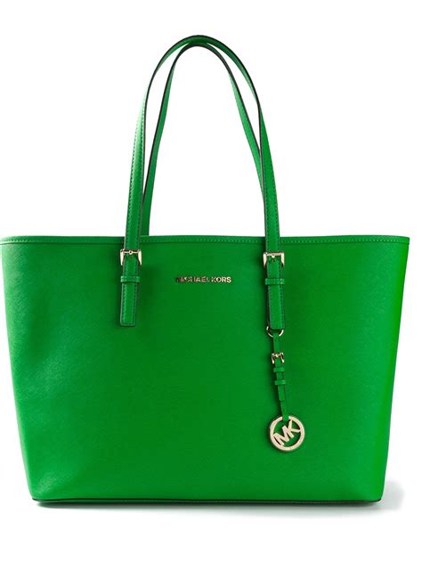 michael kors jet set tasche grün|michael kors tote bag.